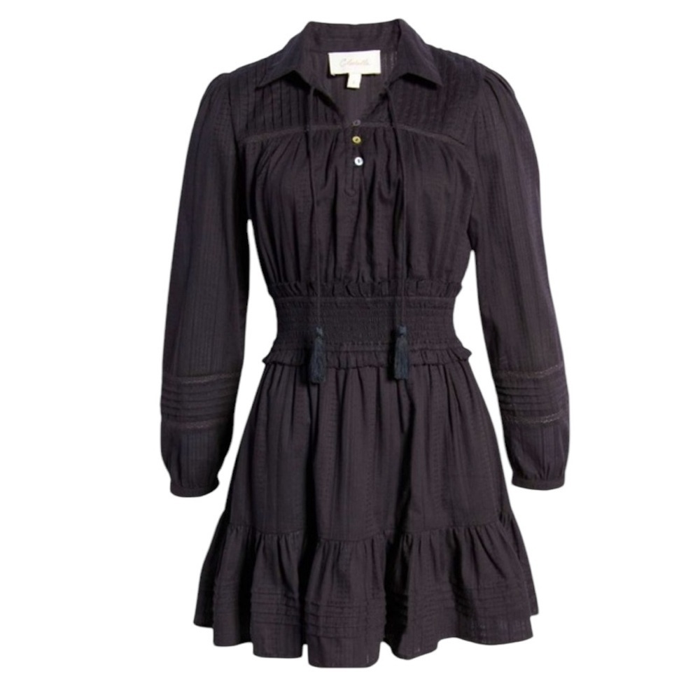 Cleobella Black Farlow Boho Mini Dress